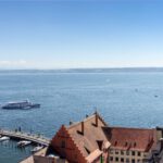 Blick auf den Bodensee in Meersburg